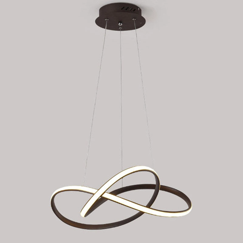 TOMAX 50CM/20INCH Nordic modern LED dimmable chandelier living room bedroom dining room with remote control