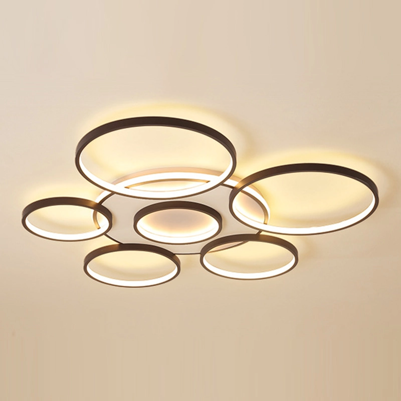 TOMAX New Living Room Lamp Simple Modern Atmosphere Restaurant Ceiling Lamp Fashion Circle Bedroom Study Lamp