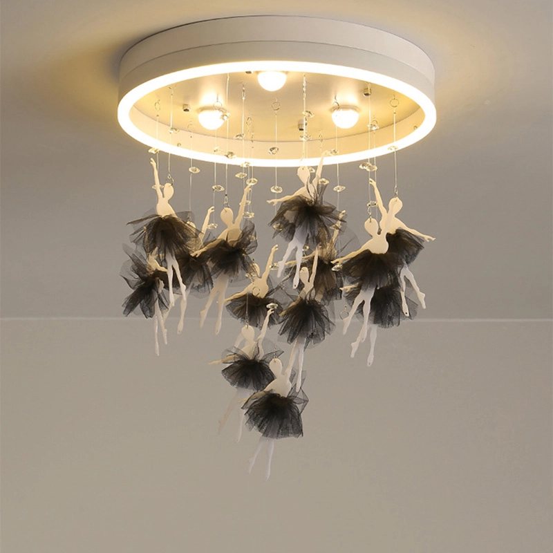 TOMAX 50CM/20INCH Children'S Room Bedroom Lamp Simple Modern Creative Warm Romantic Princess Room Led Ceiling Lamp