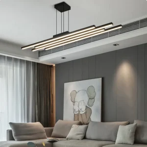 TOMAX 100CM/43INCH Modern Chandeliers for Dining Room Adjustable Height Kitchen Island Lighting