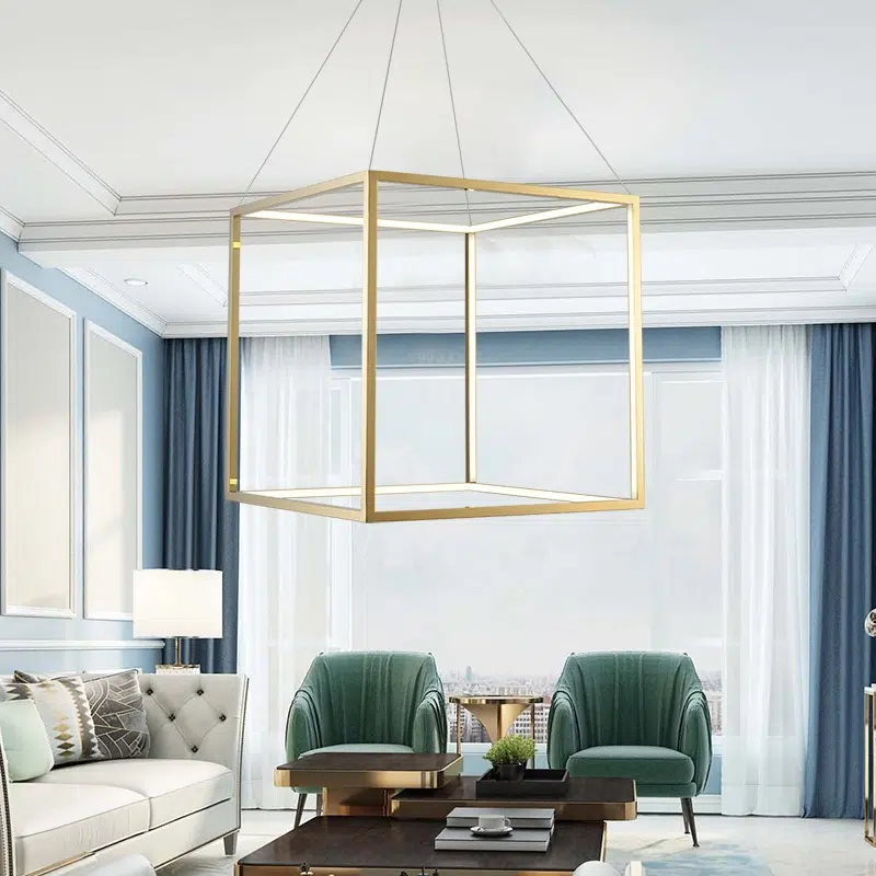 TOMAX 40CM/16INCH Modern minimalist LED three-tone dimming fashion chandelier