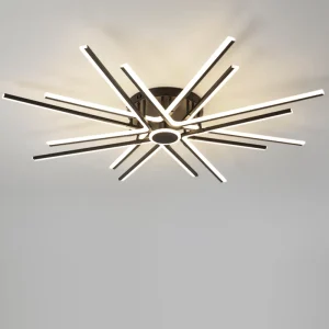 TOMAX 120CM/47INCH Modern creative LED three-tone lighting restaurant chandelier