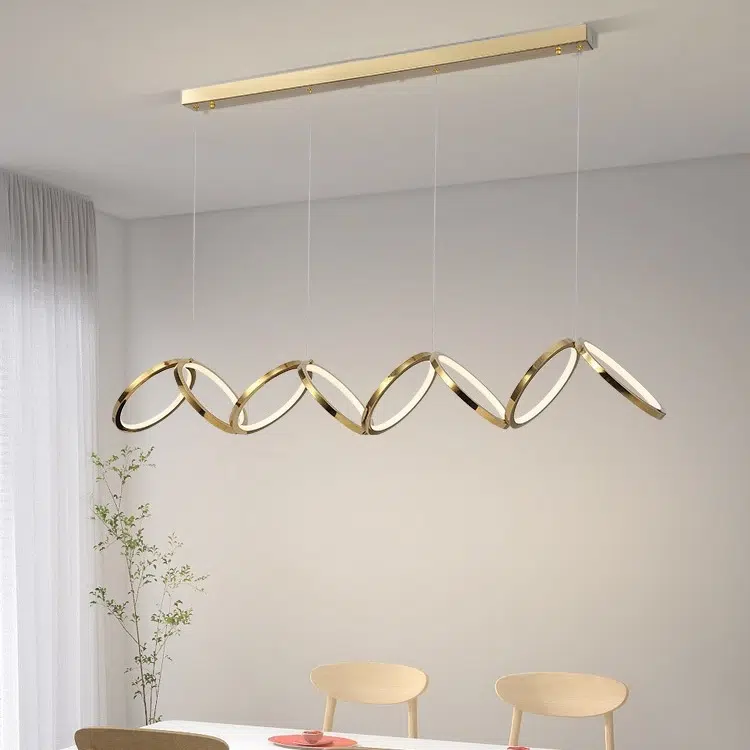 TOMAX 130CM/51INCH Kitchen lamp modern simple three-color dimmable haning lighting