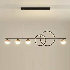 TOMAX 120CM/47INCH Modern dimmable LED long chanderlier for long table restaurant