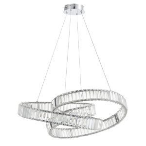 TOMAX 100CM/39INCH Gold Crystal Chandelier  Elegant Lighting Fixture for Living Room Dining Room