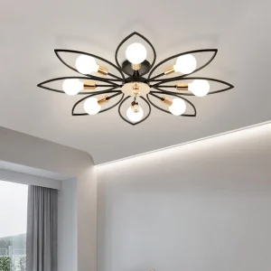 TOMAX 85CM/33INCH E27 Ceiling Light Modern Flower Shape Ceiling Lamp for Living Room Dining Room
