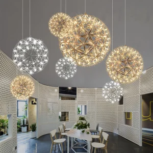 TOMAX 70CM/28INCH Sliver Round Big Chandelier Globe Firework Lighting