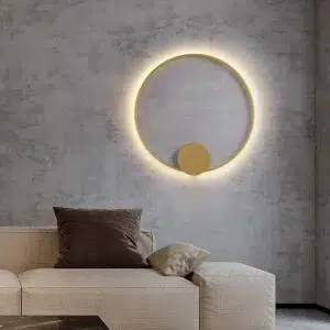 TOMAX 80CM/31INCH Minimalist creative geometric circular wall lamp bedside lamp hallway foyer staircase lighting fixture