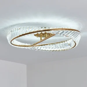 TOMAX 80CM/31INCH Ltalian light luxury crystal ceiling lamp living room bedroom lamp