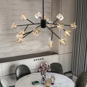 TOMAX 120CM/47INCH Nordic simple crystal lamps for dining rooms bedrooms and living rooms