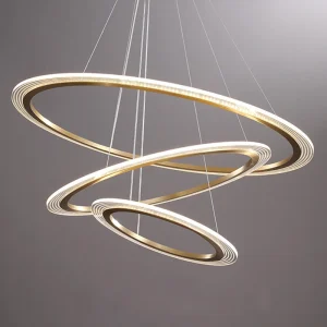 TOMAX Modern LED Chandelier Living Room Dining Room Adjustable Pendant Light