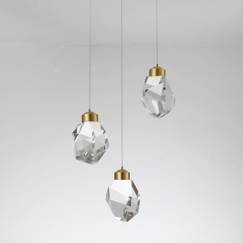 TOMAX 35CM/14INCH Irregular Diamond Multi-lights Crystal Chandelier Corridor Bar Restaurant