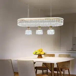 TOMAX 80CM/31INCH Modern creative LED crystal lamps for bar counters restaurants living rooms and rooms