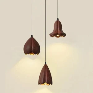 TOMAX 45CM/18INCH Nordic creative walnut dining table bar bedroom chandelier