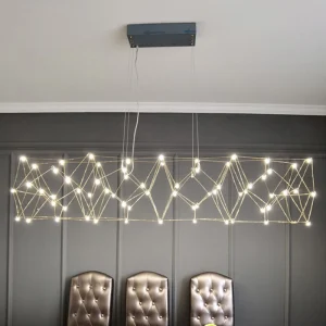 TOMAX 180CM/71INCH luxury minimalist firework chandelier sparks pendant lights over bar