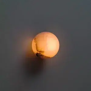 TOMAX 20CM/8INCH Snowflake marble decorative wall lamp simple and modern TV wall bedside lamp