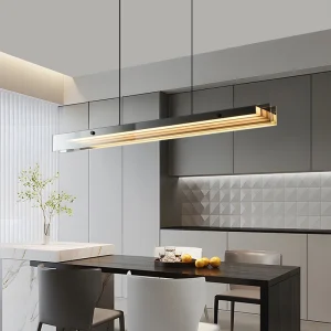 TOMAX 180CM/71INCH  luxury minimalist glass large chandelier bar table long strip light