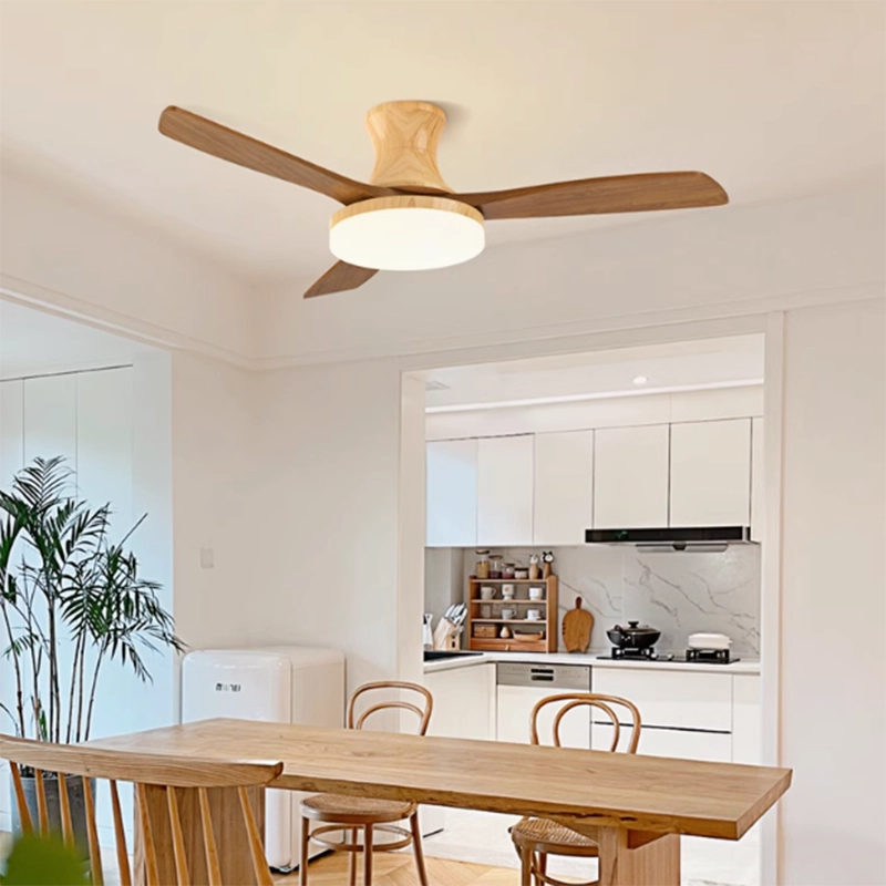 TOMAX 132CM/52INCH Original wood variable frequency electric fan for bedroom, dining room and indoor