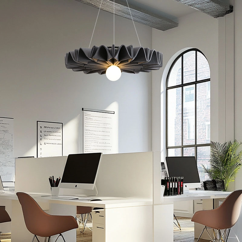 TOMAX 150CM/59INCH Elegant Noise Reducing Felt Chandelier  Ideal for Libraries Restaurants  Offices