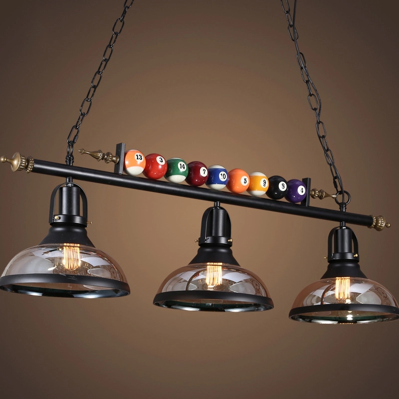 TOMAX 98CM/39INCH retro creative billiard chandelier restaurant bar LED lamp