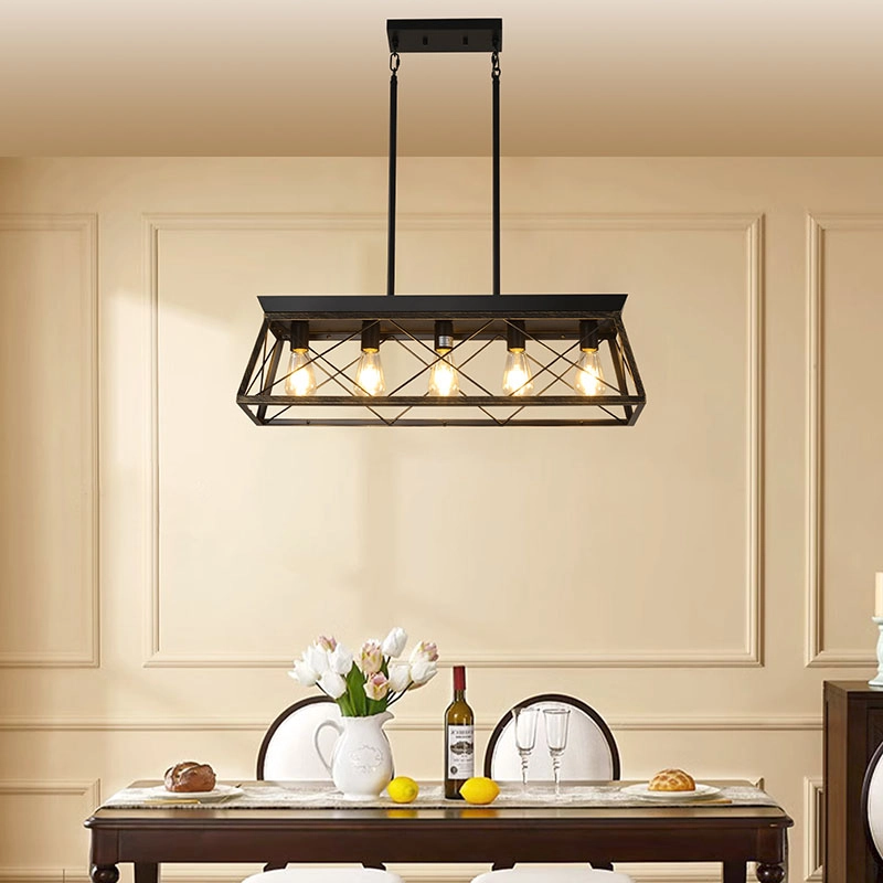 TOMAX 80CM/31INCH Farmhouse dining room pendant light adjustable height for kitchen island