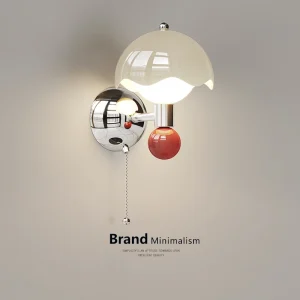 TOMAX New French eggshell bedroom wall lamp cream style eye protection lamp