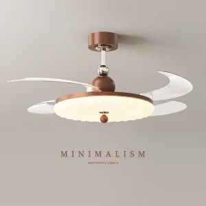 TOMAX 106CM/42INCH CreamStyle Inverter Fan Light Three Color Dimming Dining Room Living Room Fan