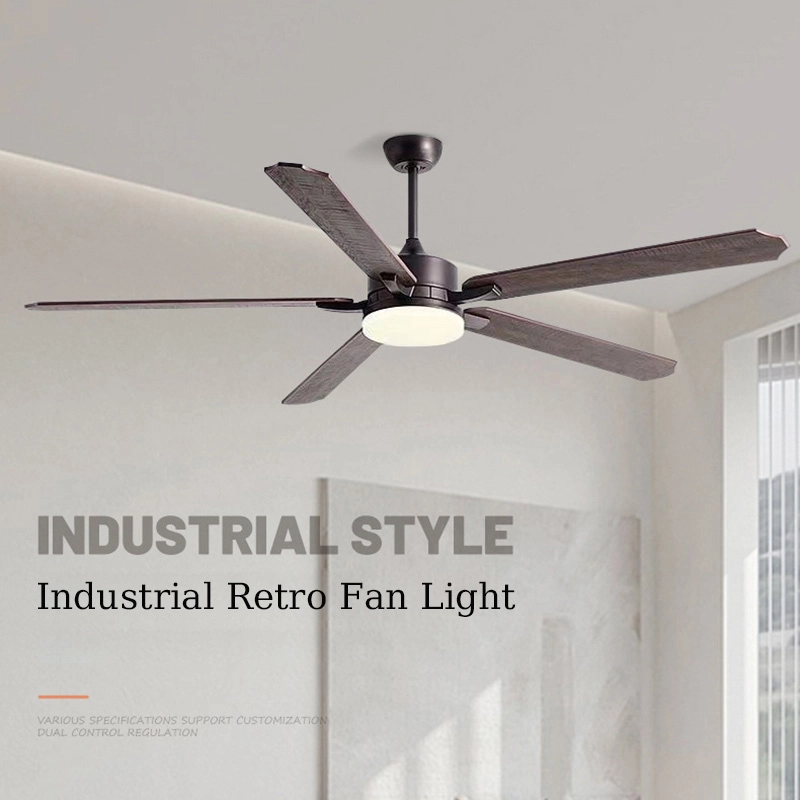 TOMAX 76INCH Retro Living Room Fan Light with High Power and Quiet Design