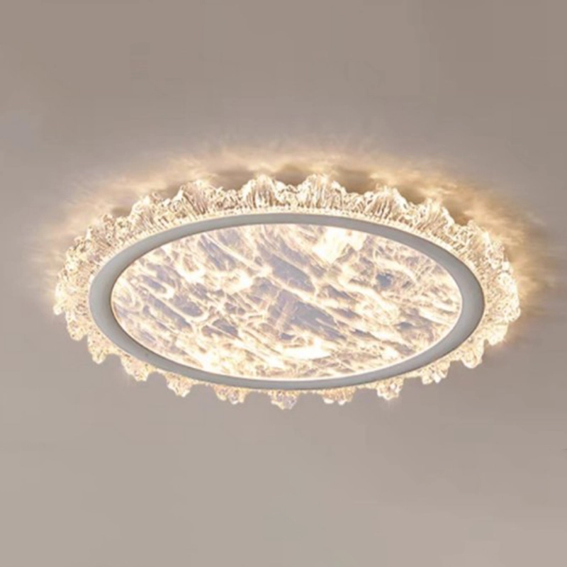 TOMAX 50CM/20INCH Ultra-Thin Acrylic Flush Mounted Ceiling Lamp Remote Control Included Bedroom