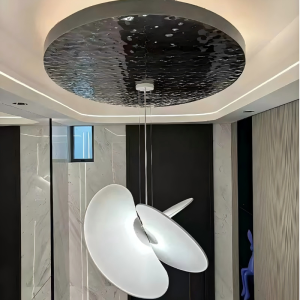 TOMAX  100CM/39CM White Phalaenopsis Shade Suspension light Silk Lampshade for Library