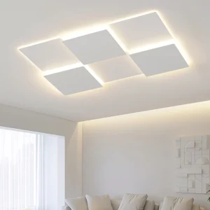 TOMAX 110CM/43INCH Elegant Square Design Ceiling Light Suitable For Master Bedroom Living Room