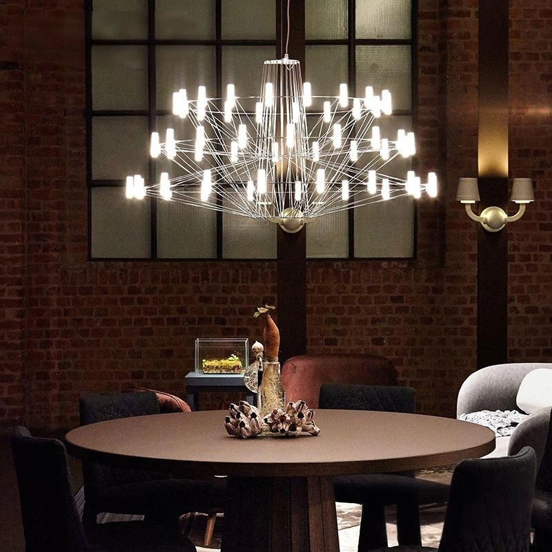 TOMAX D100CM/39INCH Luxury Abstract Chandelier Three-Tier For High Ceiling Living Room Villa